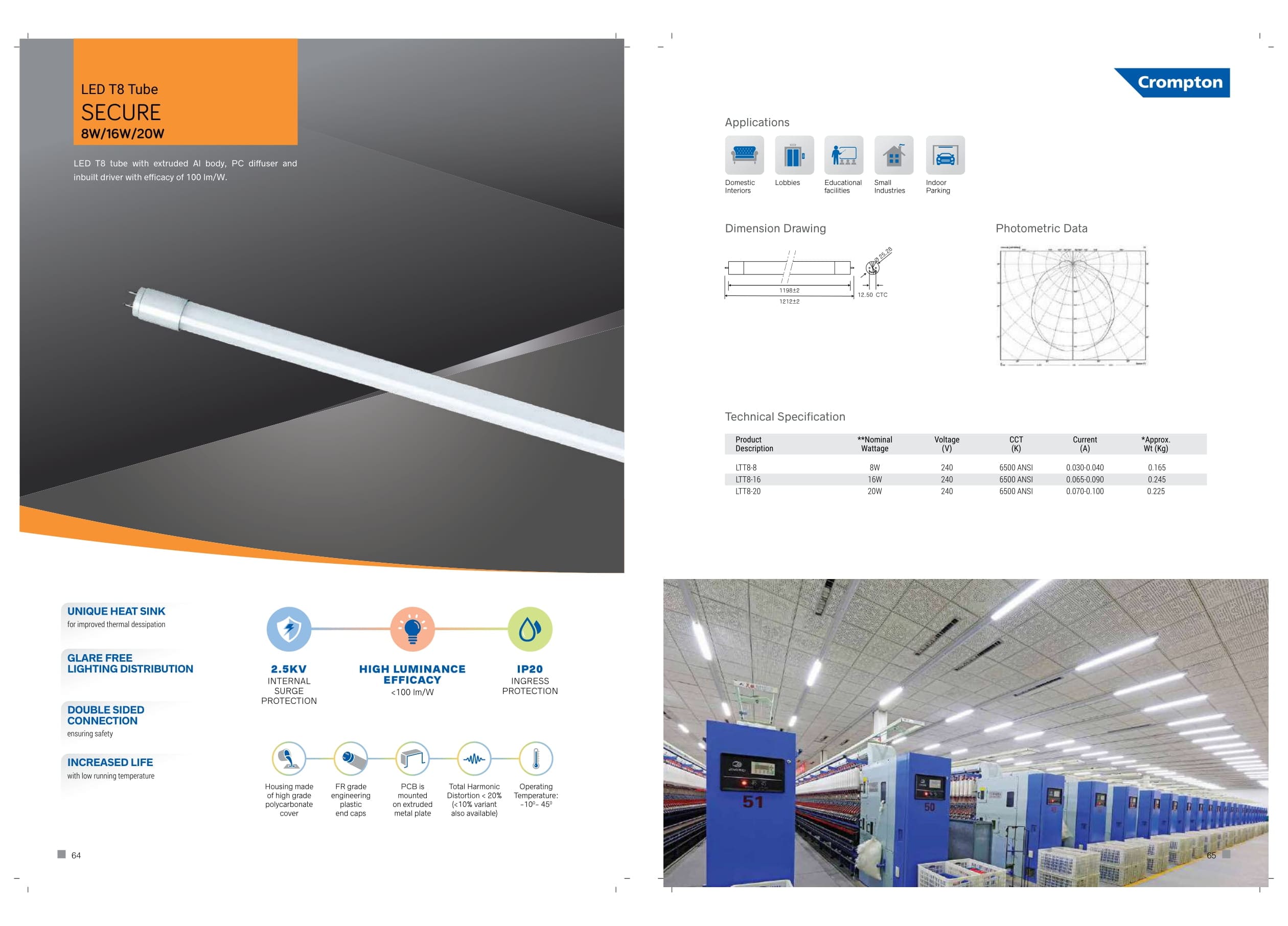 LED T8 Tube Secure (Tube Light)